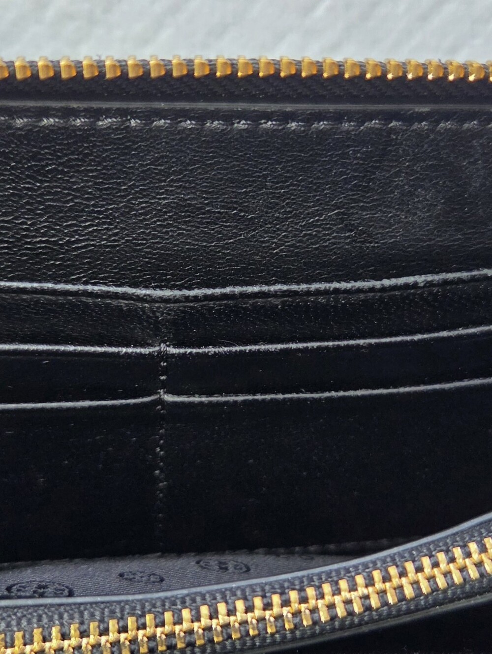 Tory Burch Black Quilted Black Leather Long Wallet from Fleming Collection EUC - Picture 13 of 13